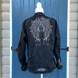 SPEED & STRENGTH Motorcycle
Riding Jacket with Embroidered Women’s Size Medium